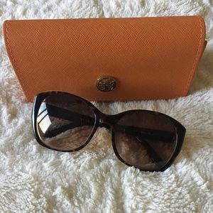 Tory Burch Oversized Round Sunglasses